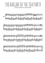 Téléchargez l'arrangement pour piano de la partition de The ballad of the tea party en PDF